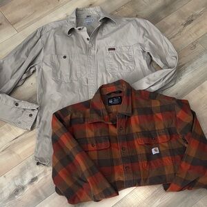Lot of 2 Carhartt Size Large Tall Shirts